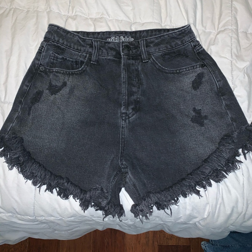 Black high waisted shorts